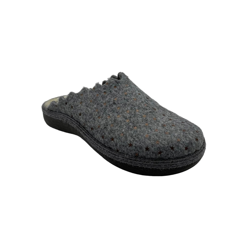 Unity in Diversity Wool Clog Slippers Malaga Starry Gray - Medium